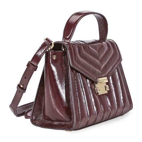 whitney medium leather satchel michael kors|Whitney Medium Leather Satchel .